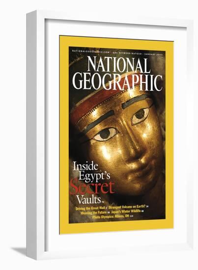 Cover of the January, 2003 National Geographic Magazine-Kenneth Garrett-Framed Photographic Print