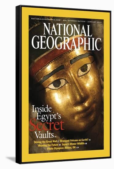 Cover of the January, 2003 National Geographic Magazine-Kenneth Garrett-Framed Stretched Canvas