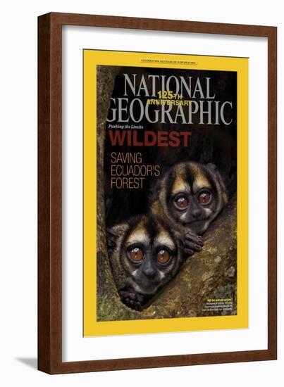 Cover of the January, 2013 National Geographic Magazine-Tim Laman-Framed Photographic Print