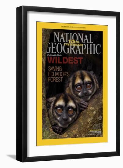 Cover of the January, 2013 National Geographic Magazine-Tim Laman-Framed Photographic Print