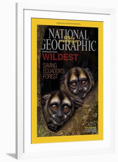 Cover of the January, 2013 National Geographic Magazine-Tim Laman-Framed Photographic Print