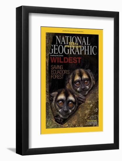 Cover of the January, 2013 National Geographic Magazine-Tim Laman-Framed Photographic Print