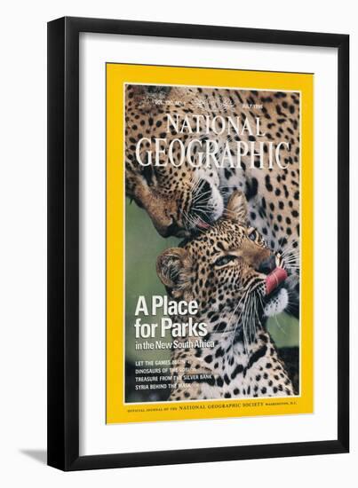 Cover of the July, 1976 National Geographic Magazine-Chris Johns-Framed Premium Photographic Print