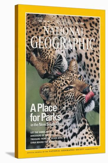 Cover of the July, 1976 National Geographic Magazine-Chris Johns-Stretched Canvas