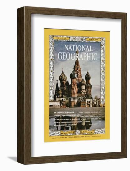 Cover of the March, 1966 National Geographic Magazine-Dean Conger-Framed Photographic Print