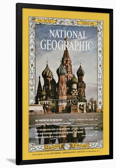 Cover of the March, 1966 National Geographic Magazine-Dean Conger-Framed Photographic Print