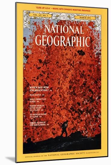 Cover of the March, 1975 National Geographic Magazine-Robert Madden-Mounted Photographic Print