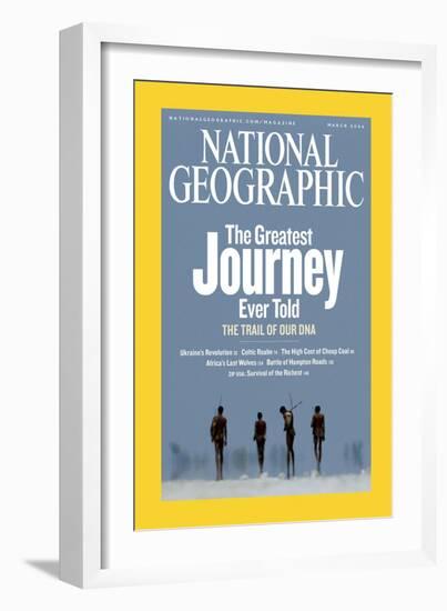 Cover of the March, 2006 National Geographic Magazine-Chris Johns-Framed Photographic Print