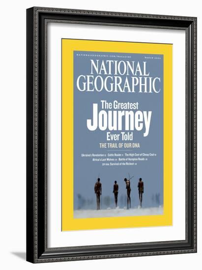 Cover of the March, 2006 National Geographic Magazine-Chris Johns-Framed Photographic Print