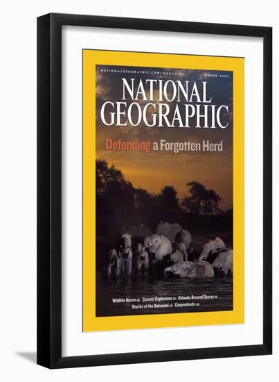 Cover of the March, 2007 National Geographic Magazine-Michael Nichols-Framed Photographic Print