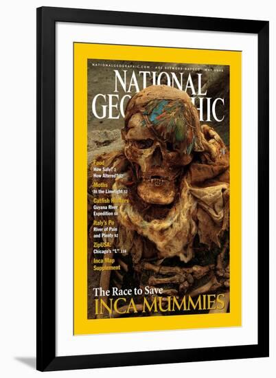 Cover of the May, 2002 National Geographic Magazine-Ira Block-Framed Premium Photographic Print