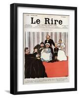 Cover of the newspaper Le Rire 13 July 1895-Felix Edouard Vallotton-Framed Giclee Print