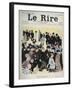 Cover of the newspaper Le Rire, n°4, 1 December 1894-Felix Edouard Vallotton-Framed Giclee Print
