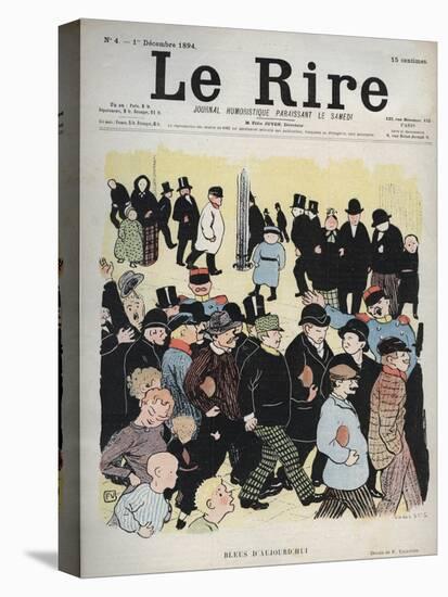 Cover of the newspaper Le Rire, n°4, 1 December 1894-Felix Edouard Vallotton-Stretched Canvas