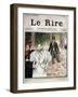 Cover of the newspaper Le Rire, n°50, October 10, 1895-Felix Edouard Vallotton-Framed Giclee Print