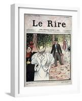 Cover of the newspaper Le Rire, n°50, October 10, 1895-Felix Edouard Vallotton-Framed Giclee Print