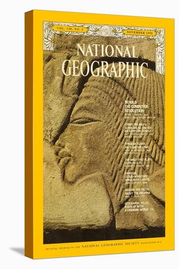 Cover of the November, 1970 National Geographic Magazine-Emory Kristof-Stretched Canvas