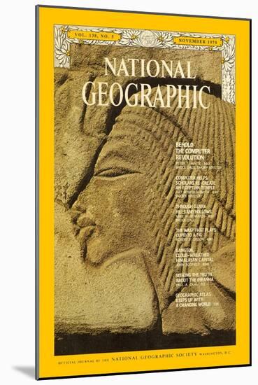 Cover of the November, 1970 National Geographic Magazine-Emory Kristof-Mounted Photographic Print