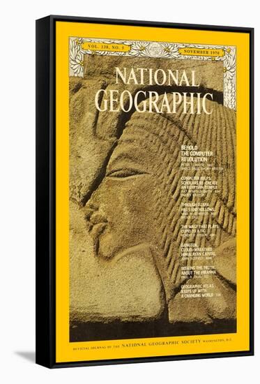 Cover of the November, 1970 National Geographic Magazine-Emory Kristof-Framed Stretched Canvas