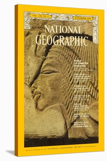 Cover of the November, 1970 National Geographic Magazine-Emory Kristof-Stretched Canvas