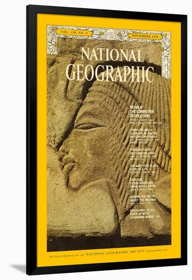 Cover of the November, 1970 National Geographic Magazine-Emory Kristof-Framed Photographic Print