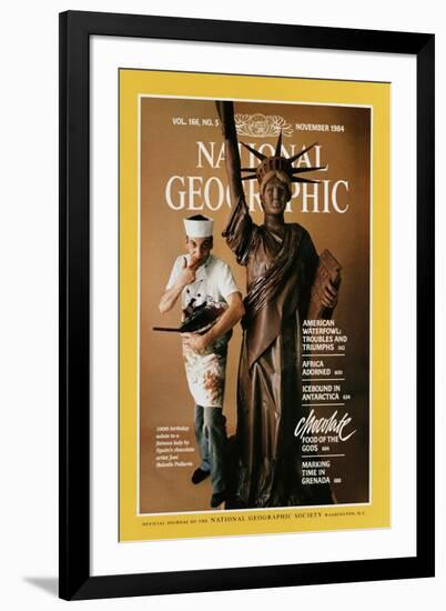 Cover of the November, 1984 National Geographic Magazine-James L. Stanfield-Framed Photographic Print