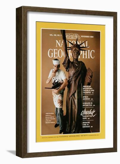 Cover of the November, 1984 National Geographic Magazine-James L. Stanfield-Framed Photographic Print