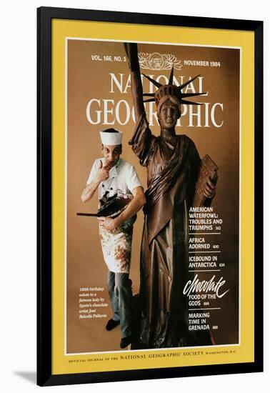 Cover of the November, 1984 National Geographic Magazine-James L. Stanfield-Framed Photographic Print