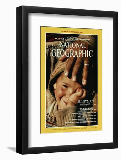 Cover of the November, 1987 National Geographic Magazine-James L. Stanfield-Framed Photographic Print