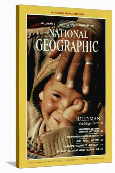 Cover of the November, 1987 National Geographic Magazine-James L. Stanfield-Stretched Canvas