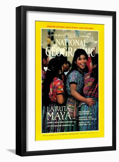 Cover of the October, 1989 National Geographic Magazine-Kenneth Garrett-Framed Photographic Print