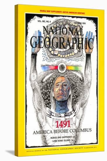 Cover of the October, 1991 National Geographic Magazine-Jack Unruh-Stretched Canvas