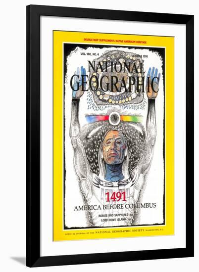 Cover of the October, 1991 National Geographic Magazine-Jack Unruh-Framed Photographic Print