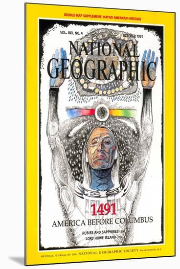 Cover of the October, 1991 National Geographic Magazine-Jack Unruh-Mounted Photographic Print