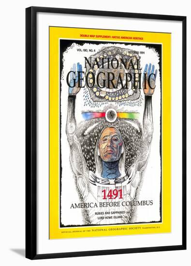 Cover of the October, 1991 National Geographic Magazine-Jack Unruh-Framed Photographic Print