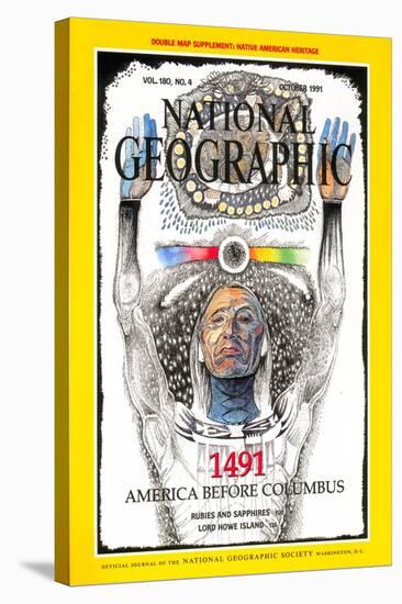 Cover of the October, 1991 National Geographic Magazine-Jack Unruh-Stretched Canvas