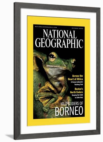 Cover of the October, 2000 National Geographic Magazine-Tim Laman-Framed Photographic Print