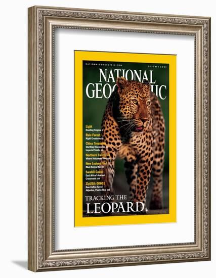 Cover of the October, 2001 National Geographic Magazine-Kim Wolhuter-Framed Photographic Print