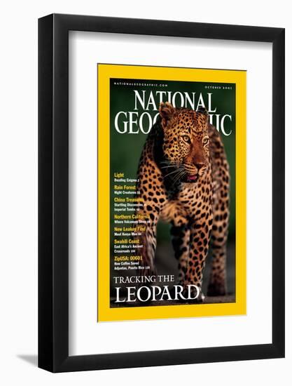 Cover of the October, 2001 National Geographic Magazine-Kim Wolhuter-Framed Photographic Print