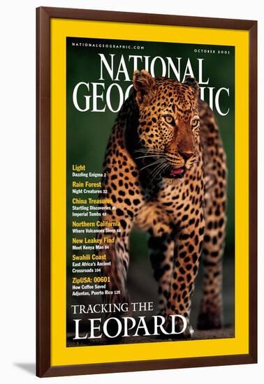 Cover of the October, 2001 National Geographic Magazine-Kim Wolhuter-Framed Photographic Print