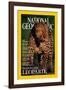 Cover of the October, 2001 National Geographic Magazine-Kim Wolhuter-Framed Photographic Print