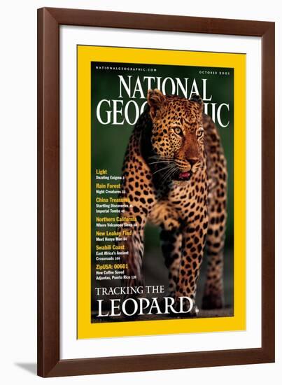 Cover of the October, 2001 National Geographic Magazine-Kim Wolhuter-Framed Photographic Print