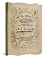 Cover of the Programme for the Original Production of Pinafore by Gilbert and Sullivan-Programme-Stretched Canvas