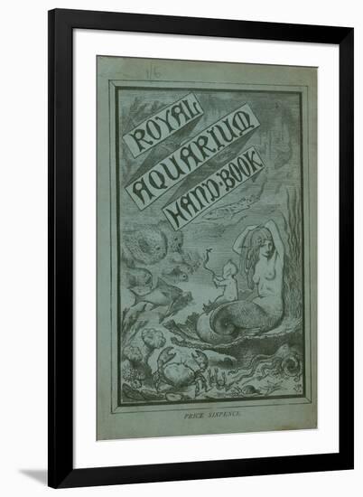 Cover of the Royal Aquarium Handbook-null-Framed Giclee Print