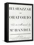 Cover of the score for Belshazzar by Handel, published in 1745-null-Framed Stretched Canvas