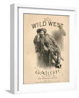 Cover of the Score Sheet for 'Wild West Galop', 1888-null-Framed Giclee Print