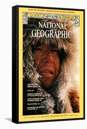 Cover of the September, 1978 National Geographic Magazine-Ira Block-Framed Stretched Canvas