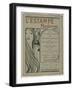 Cover Page: Cover Page from L’Estampe Moderne, June 1897 (Colour Litho)-Alphonse Marie Mucha-Framed Giclee Print