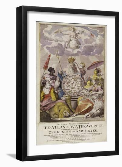 Cover Page from Dutch Sea Atlas, 1697-Johannes Van Keulen-Framed Giclee Print