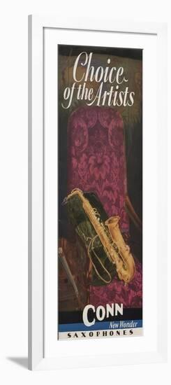 Cover Page of 'Choices of the Artists', Charles Gerard Conn New Wonder Saxophones Catalog-null-Framed Giclee Print